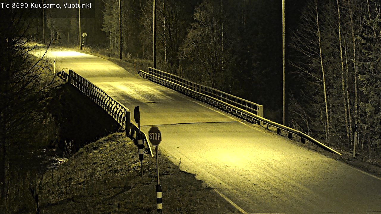 Kelikamerat Kuva Tie 8690 Kuusamo, Vuotunki, Kuusamo, Pohjois-Pohjanmaa