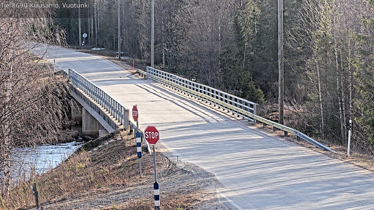 Kelikamerat Kuva Tie 8690 Kuusamo, Vuotunki, Kuusamo, Pohjois-Pohjanmaa