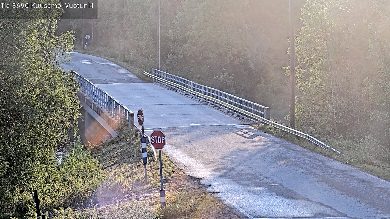 Weather Camera Image Road 8690 Kuusamo, Vuotunki, Kuusamo, Pohjois-Pohjanmaa