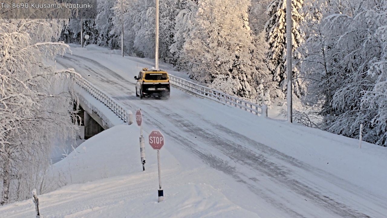 Weather Camera Image Väg 8690 Kuusamo, Vuotunki, Kuusamo, Pohjois-Pohjanmaa