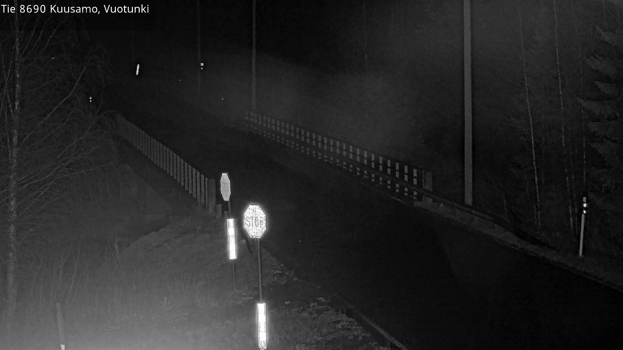 Weather Camera Image Road 8690 Kuusamo, Vuotunki, Kuusamo, Pohjois-Pohjanmaa