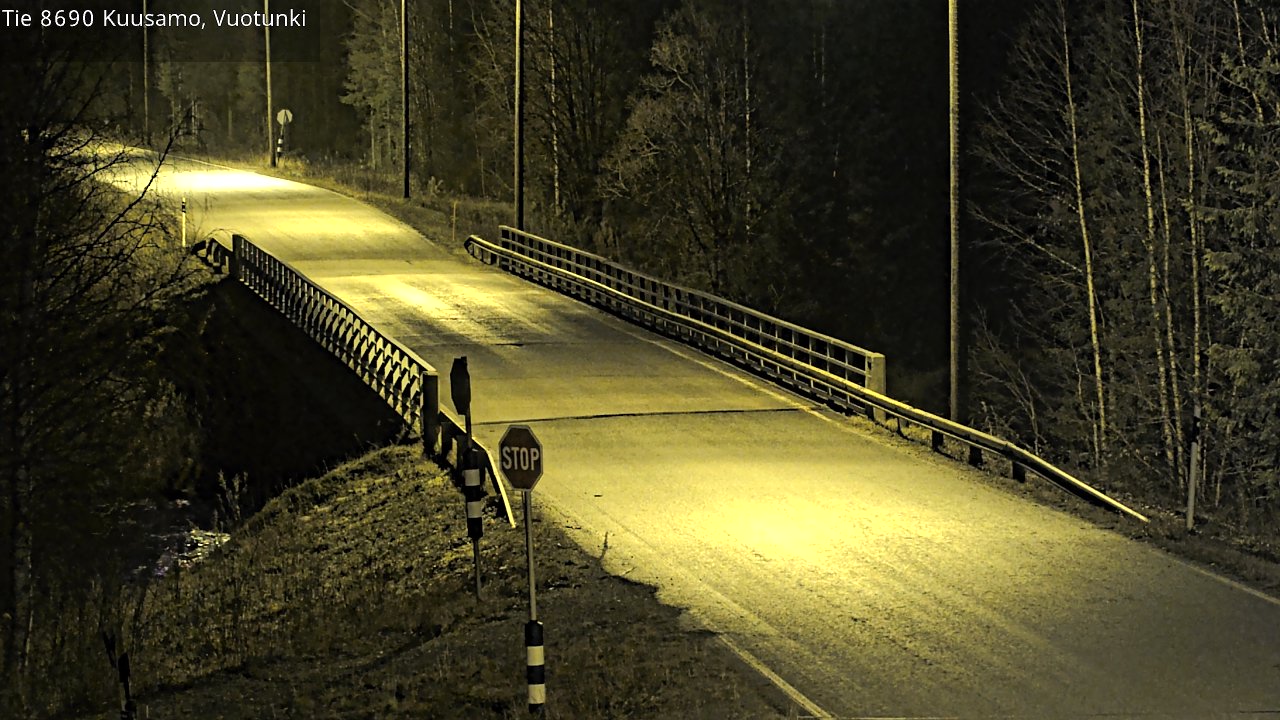 Kelikamerat Kuva Tie 8690 Kuusamo, Vuotunki, Kuusamo, Pohjois-Pohjanmaa