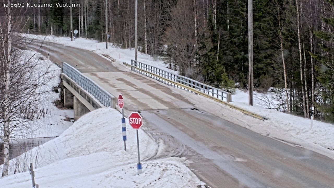 Weather Camera Image Road 8690 Kuusamo, Vuotunki, Kuusamo, Pohjois-Pohjanmaa