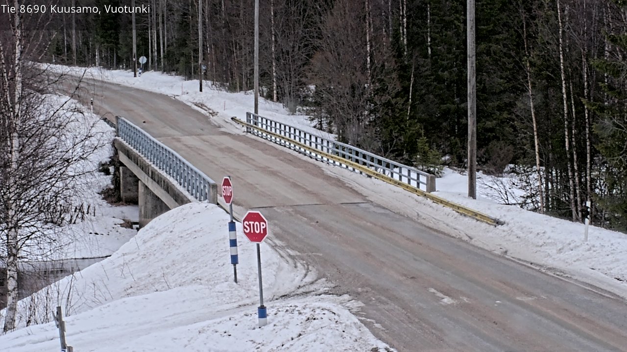 Kelikamerat Kuva Tie 8690 Kuusamo, Vuotunki, Kuusamo, Pohjois-Pohjanmaa