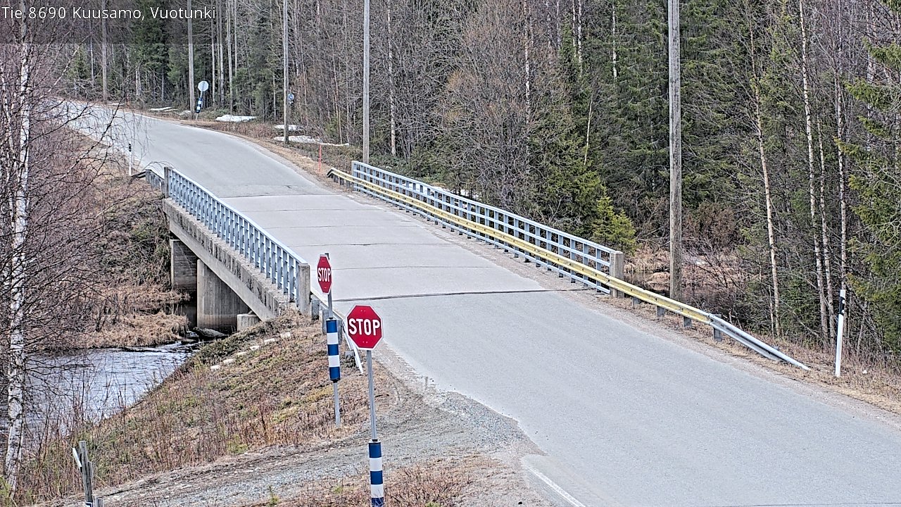 Weather Camera Image Väg 8690 Kuusamo, Vuotunki, Kuusamo, Pohjois-Pohjanmaa