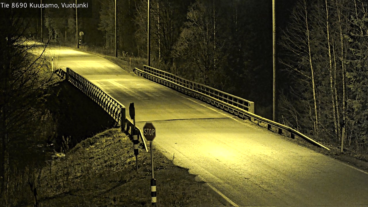 Kelikamerat Kuva Tie 8690 Kuusamo, Vuotunki, Kuusamo, Pohjois-Pohjanmaa