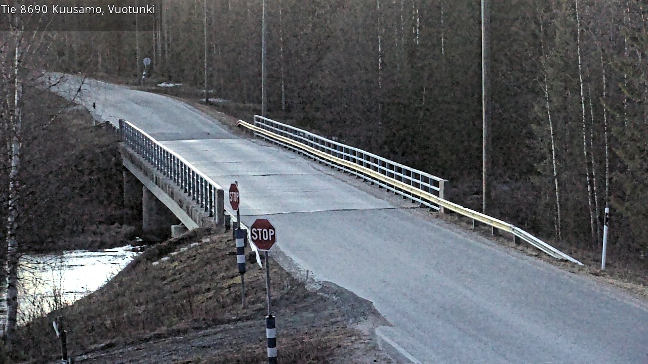 Weather Camera Image Väg 8690 Kuusamo, Vuotunki, Kuusamo, Pohjois-Pohjanmaa