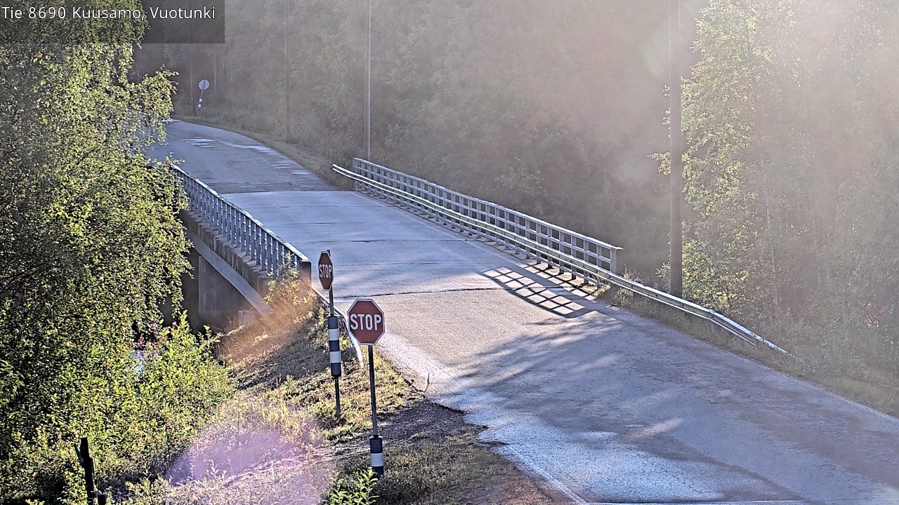 Weather Camera Image Road 8690 Kuusamo, Vuotunki, Kuusamo, Pohjois-Pohjanmaa
