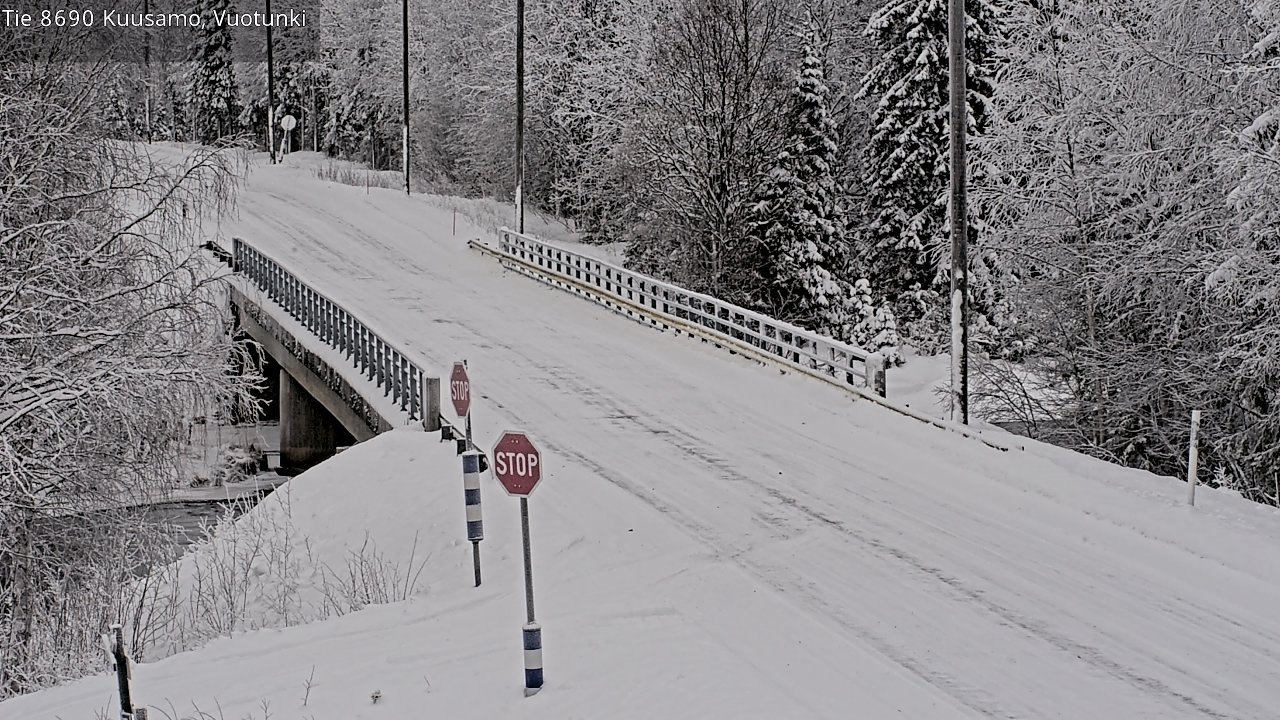 Weather Camera Image Väg 8690 Kuusamo, Vuotunki, Kuusamo, Pohjois-Pohjanmaa