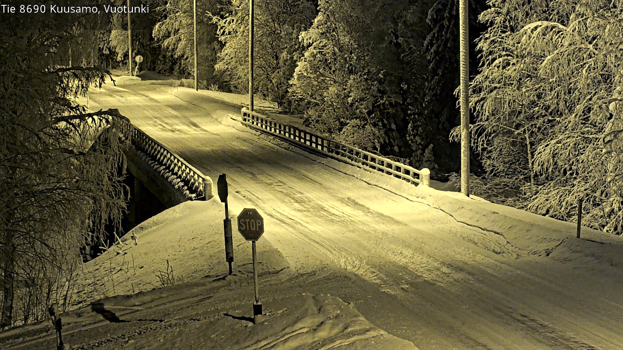 Kelikamerat Kuva Tie 8690 Kuusamo, Vuotunki, Kuusamo, Pohjois-Pohjanmaa