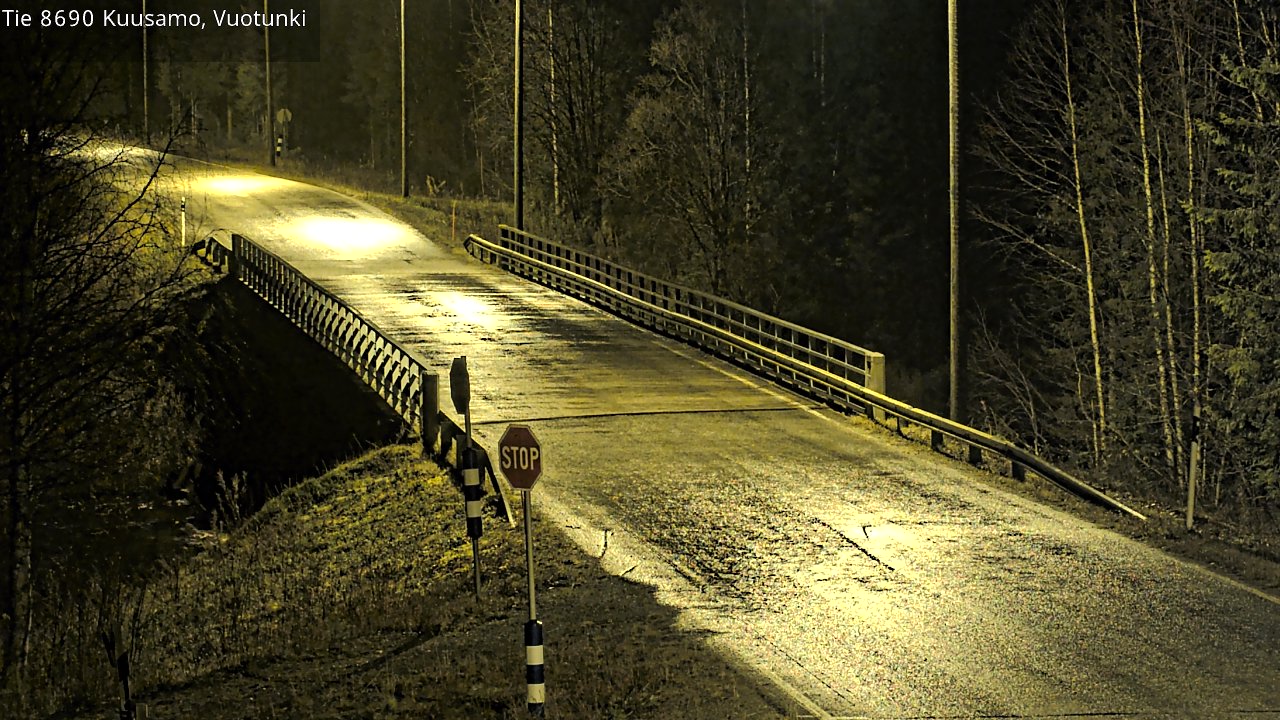 Kelikamerat Kuva Tie 8690 Kuusamo, Vuotunki, Kuusamo, Pohjois-Pohjanmaa