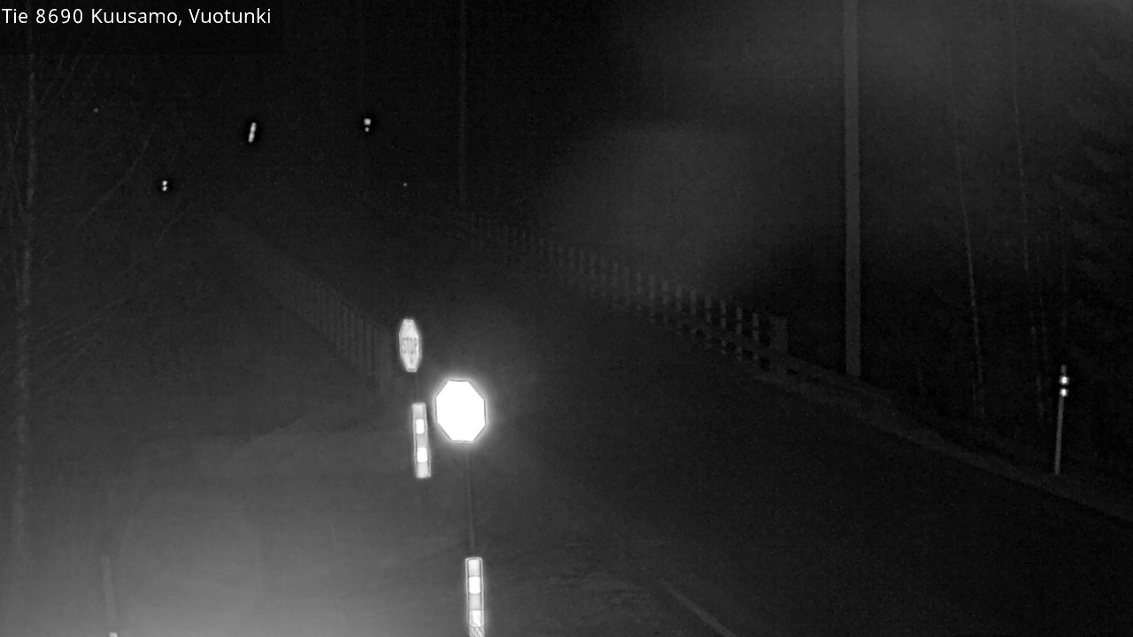 Weather Camera Image Väg 8690 Kuusamo, Vuotunki, Kuusamo, Pohjois-Pohjanmaa
