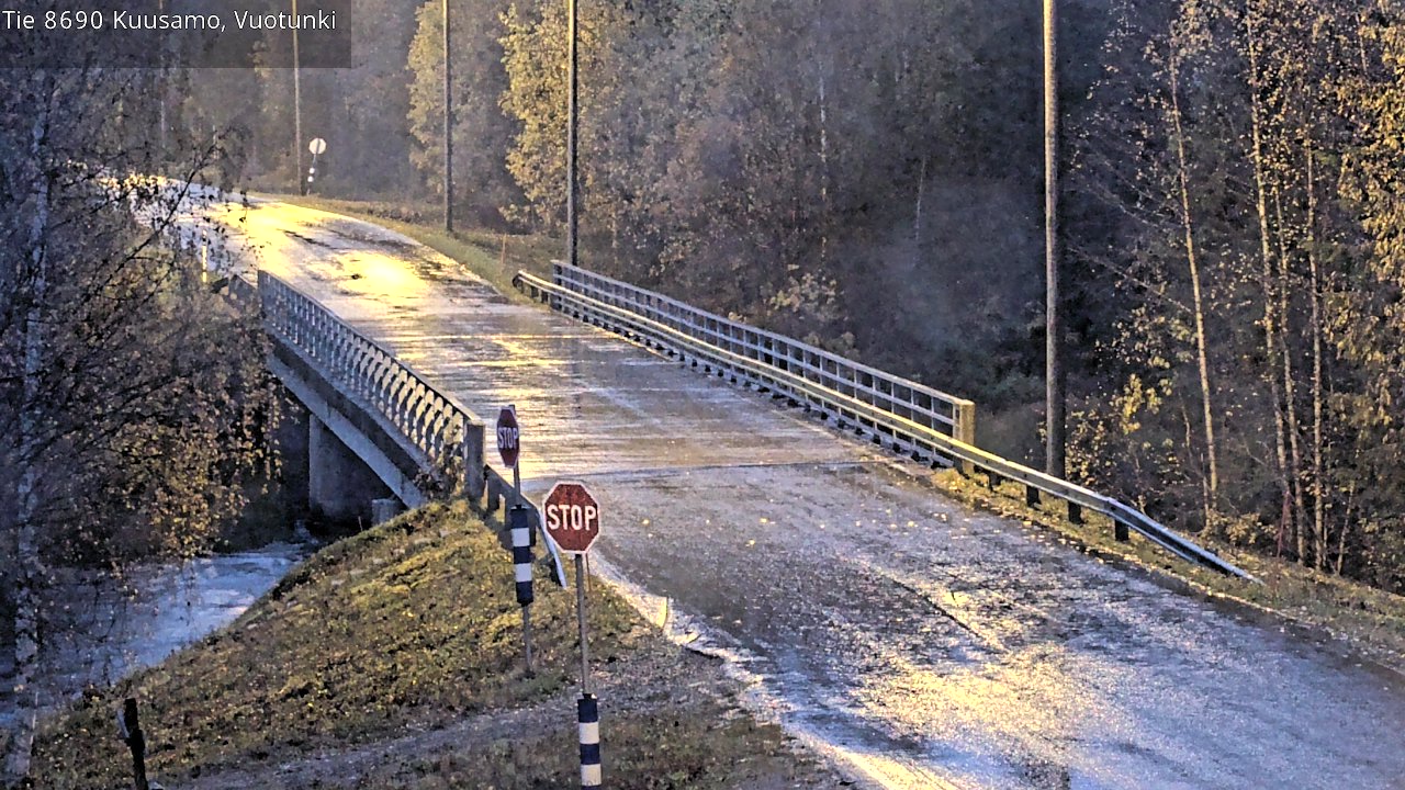 Weather Camera Image Väg 8690 Kuusamo, Vuotunki, Kuusamo, Pohjois-Pohjanmaa