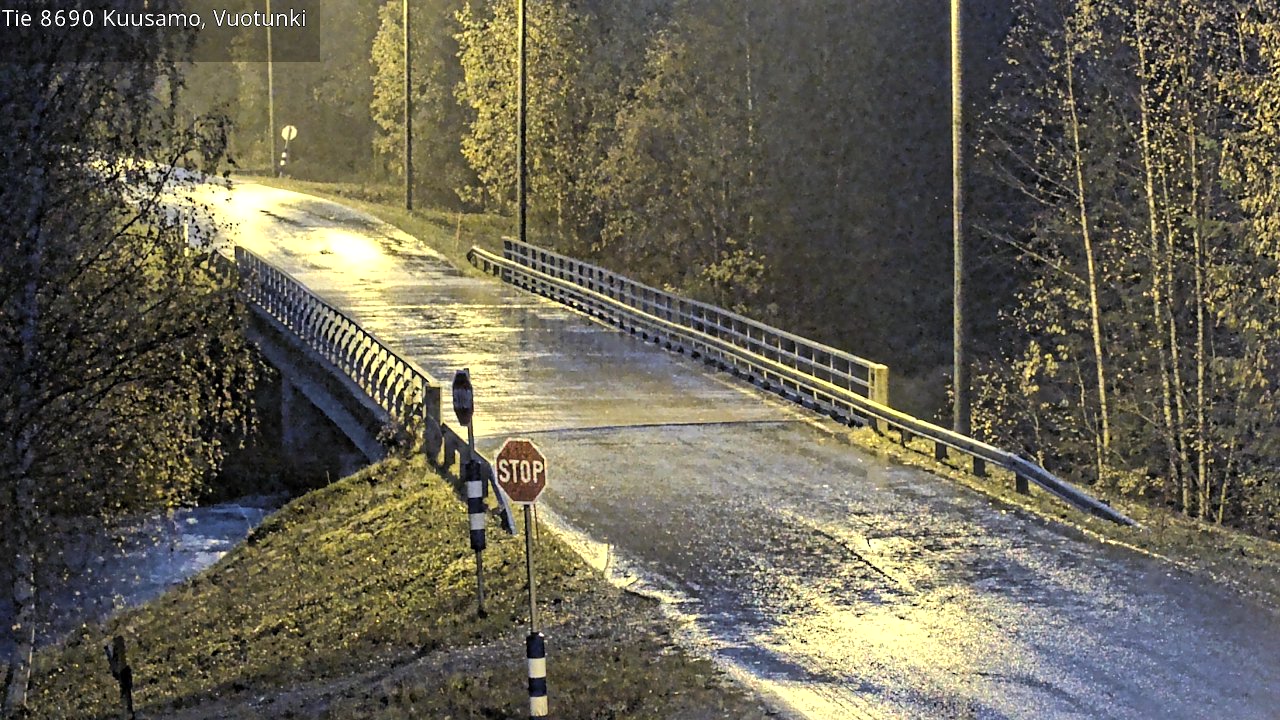 Weather Camera Image Väg 8690 Kuusamo, Vuotunki, Kuusamo, Pohjois-Pohjanmaa