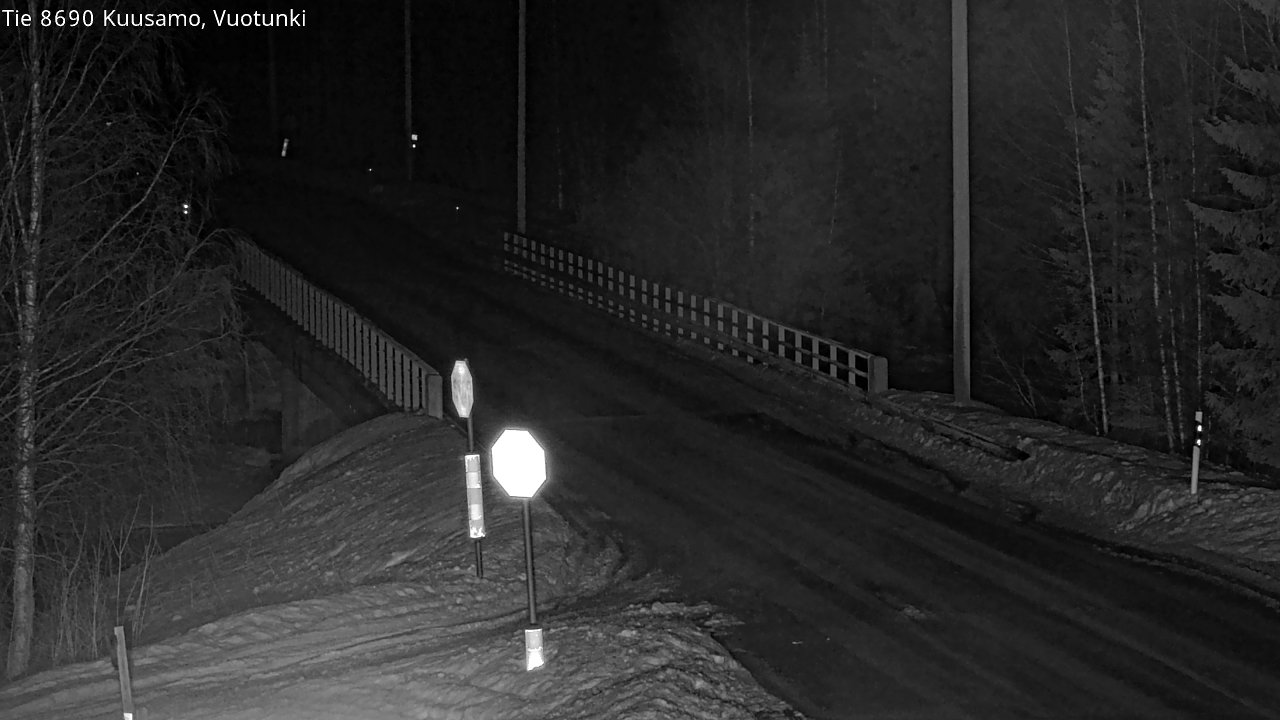 Kelikamerat Kuva Tie 8690 Kuusamo, Vuotunki, Kuusamo, Pohjois-Pohjanmaa