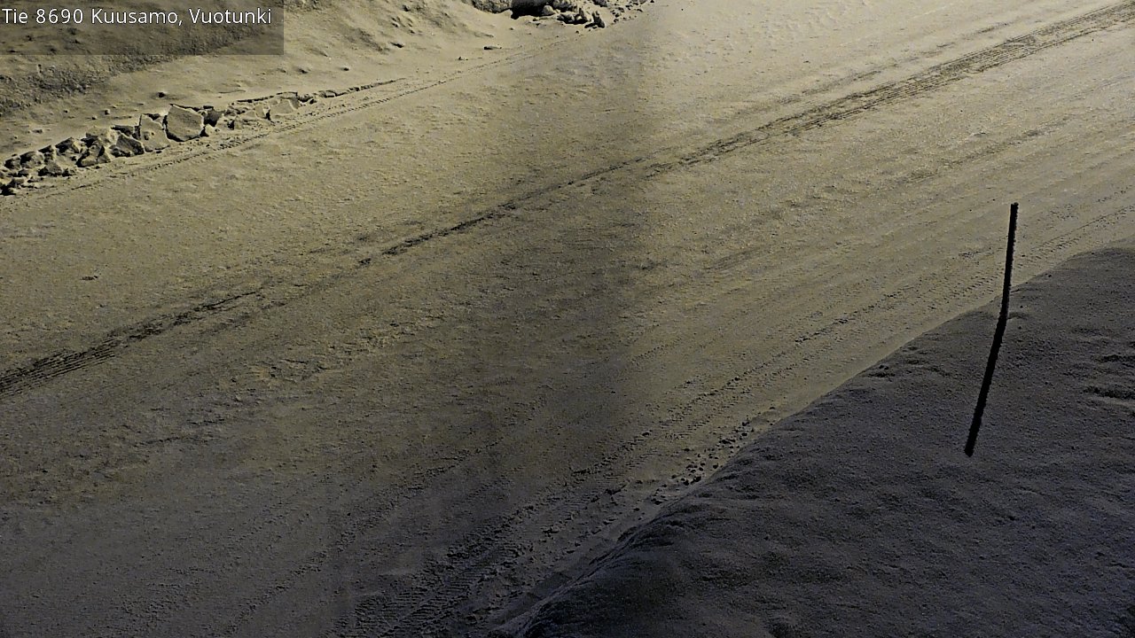 Weather Camera Image Road 8690 Kuusamo, Vuotunki, Kuusamo, Pohjois-Pohjanmaa