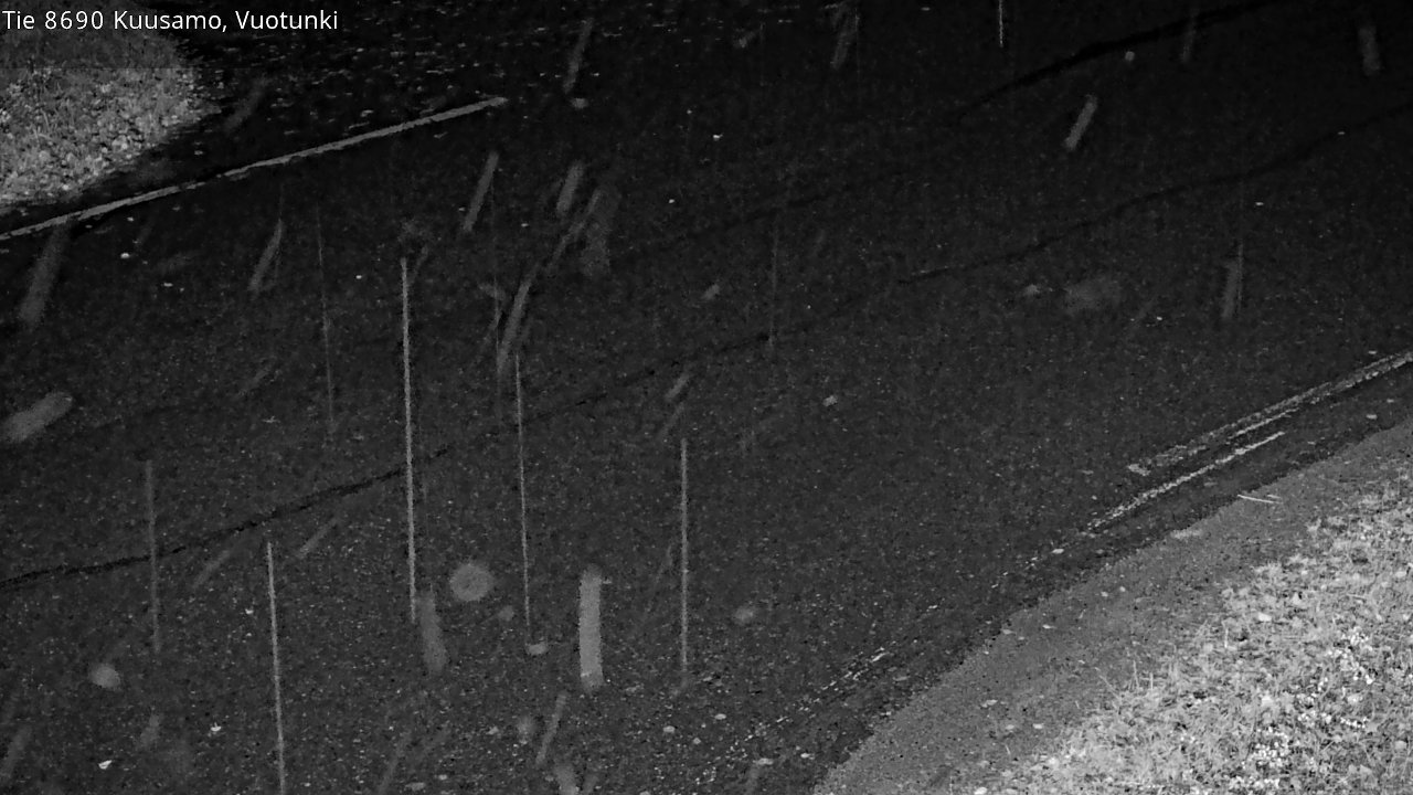 Weather Camera Image Road 8690 Kuusamo, Vuotunki, Kuusamo, Pohjois-Pohjanmaa