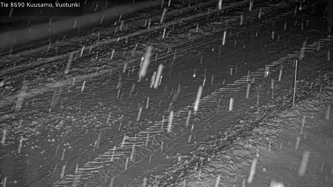 Weather Camera Image Road 8690 Kuusamo, Vuotunki, Kuusamo, Pohjois-Pohjanmaa