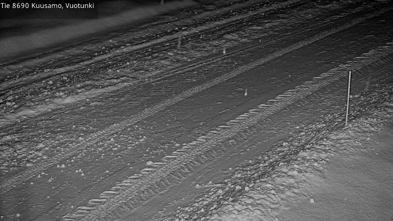 Weather Camera Image Road 8690 Kuusamo, Vuotunki, Kuusamo, Pohjois-Pohjanmaa