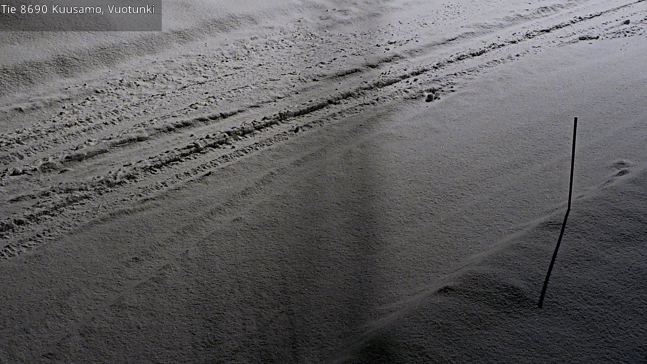 Weather Camera Image Road 8690 Kuusamo, Vuotunki, Kuusamo, Pohjois-Pohjanmaa