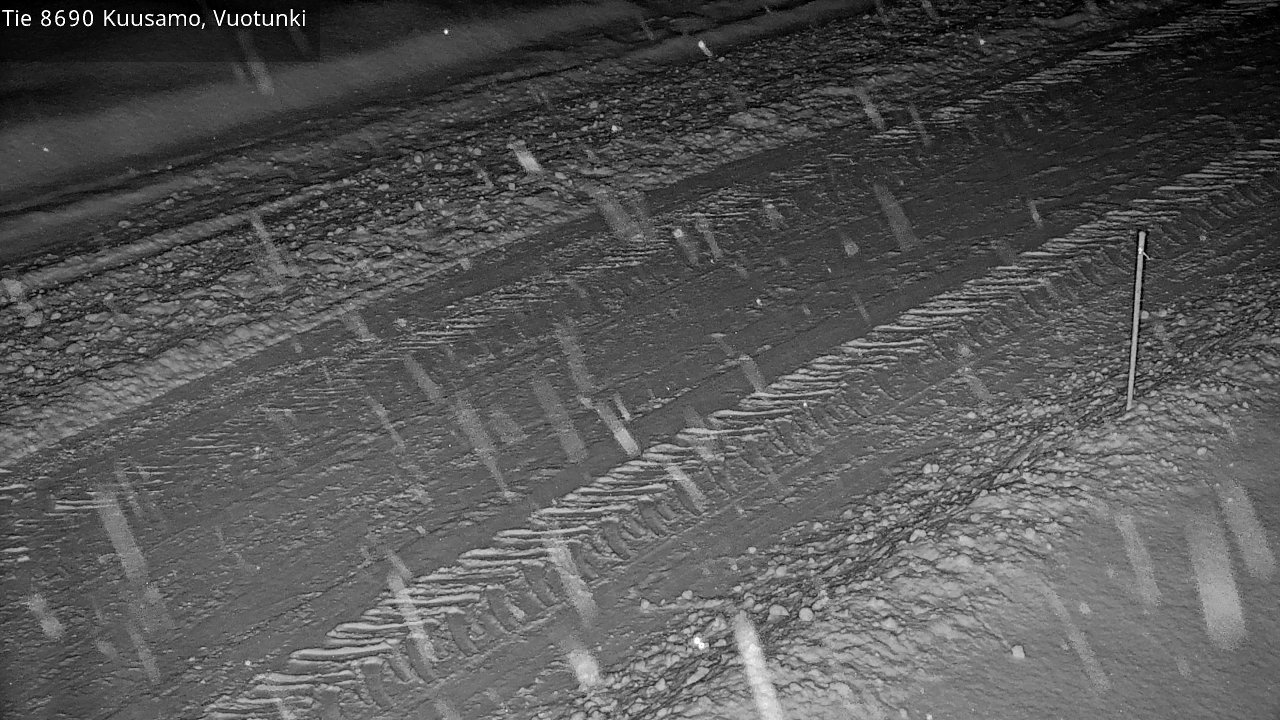 Weather Camera Image Road 8690 Kuusamo, Vuotunki, Kuusamo, Pohjois-Pohjanmaa