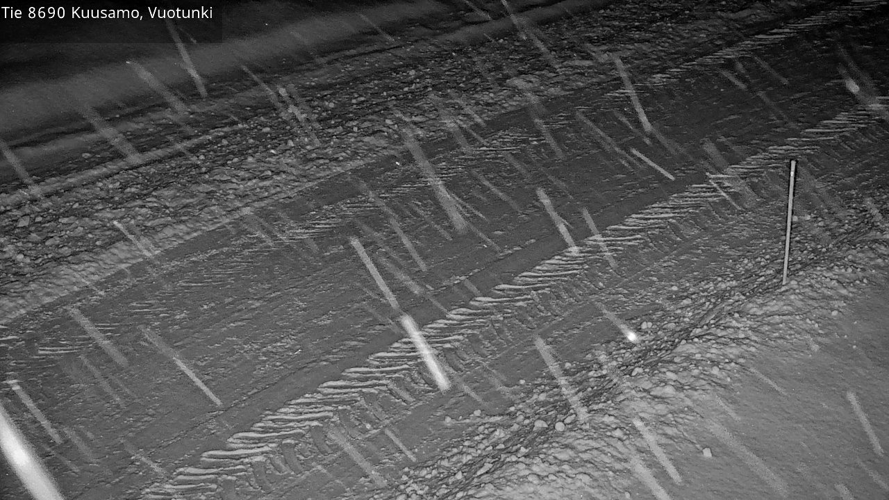 Weather Camera Image Road 8690 Kuusamo, Vuotunki, Kuusamo, Pohjois-Pohjanmaa