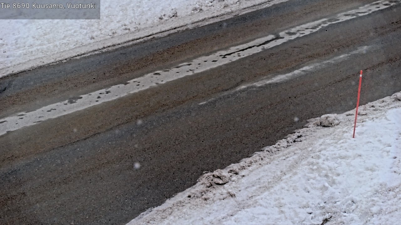 Weather Camera Image Road 8690 Kuusamo, Vuotunki, Kuusamo, Pohjois-Pohjanmaa