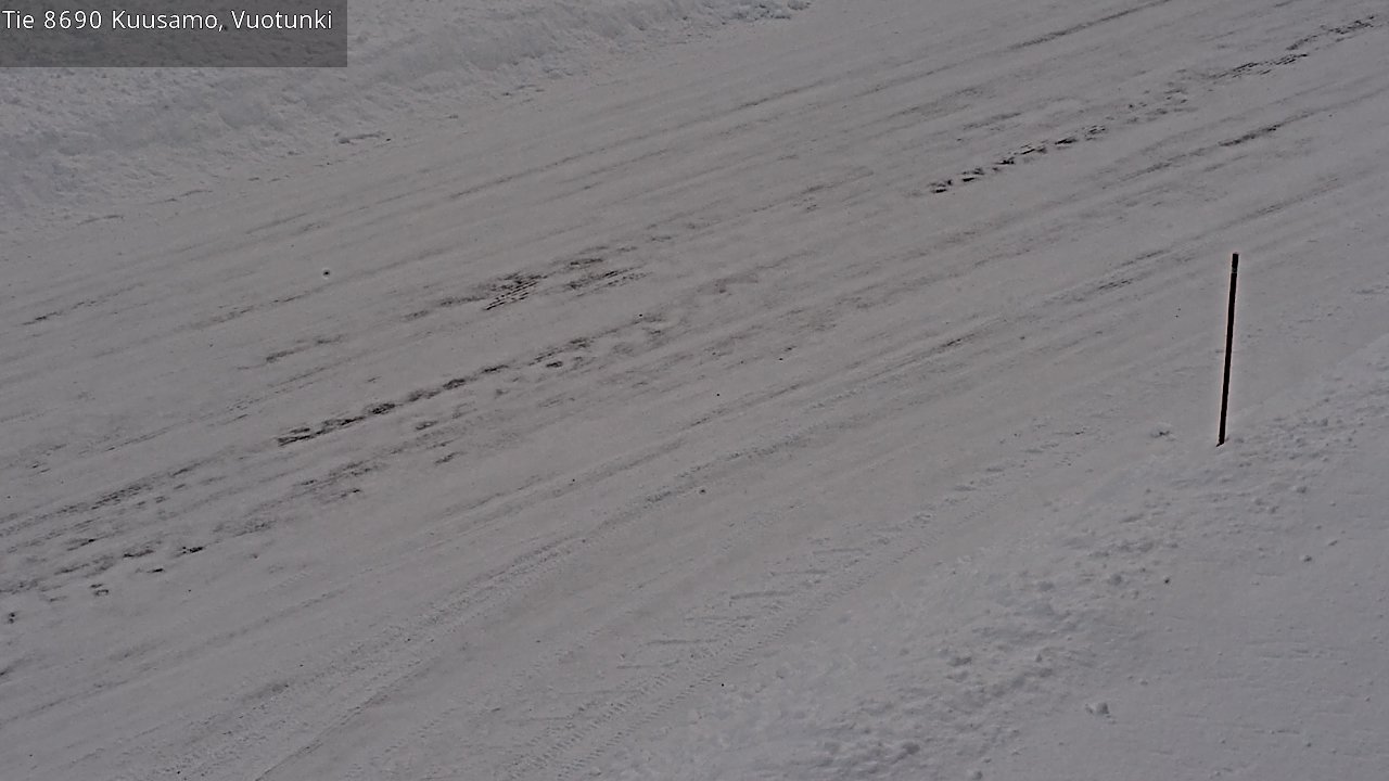 Weather Camera Image Road 8690 Kuusamo, Vuotunki, Kuusamo, Pohjois-Pohjanmaa