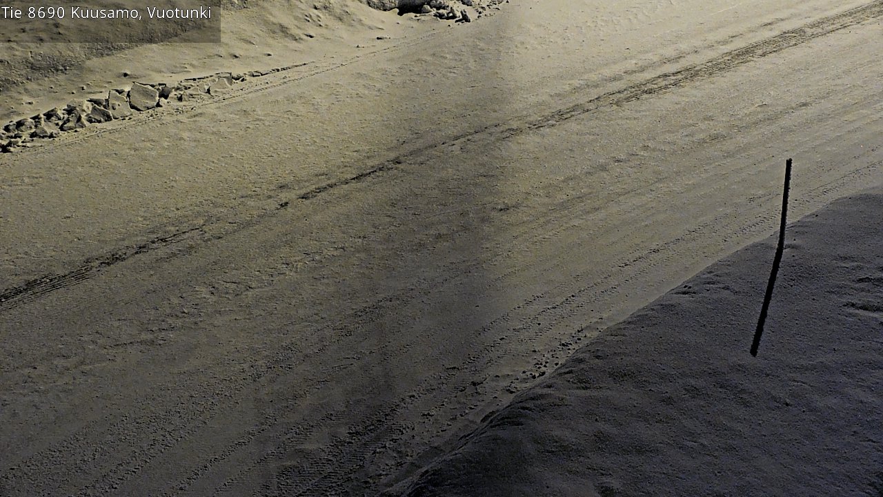 Weather Camera Image Väg 8690 Kuusamo, Vuotunki, Kuusamo, Pohjois-Pohjanmaa