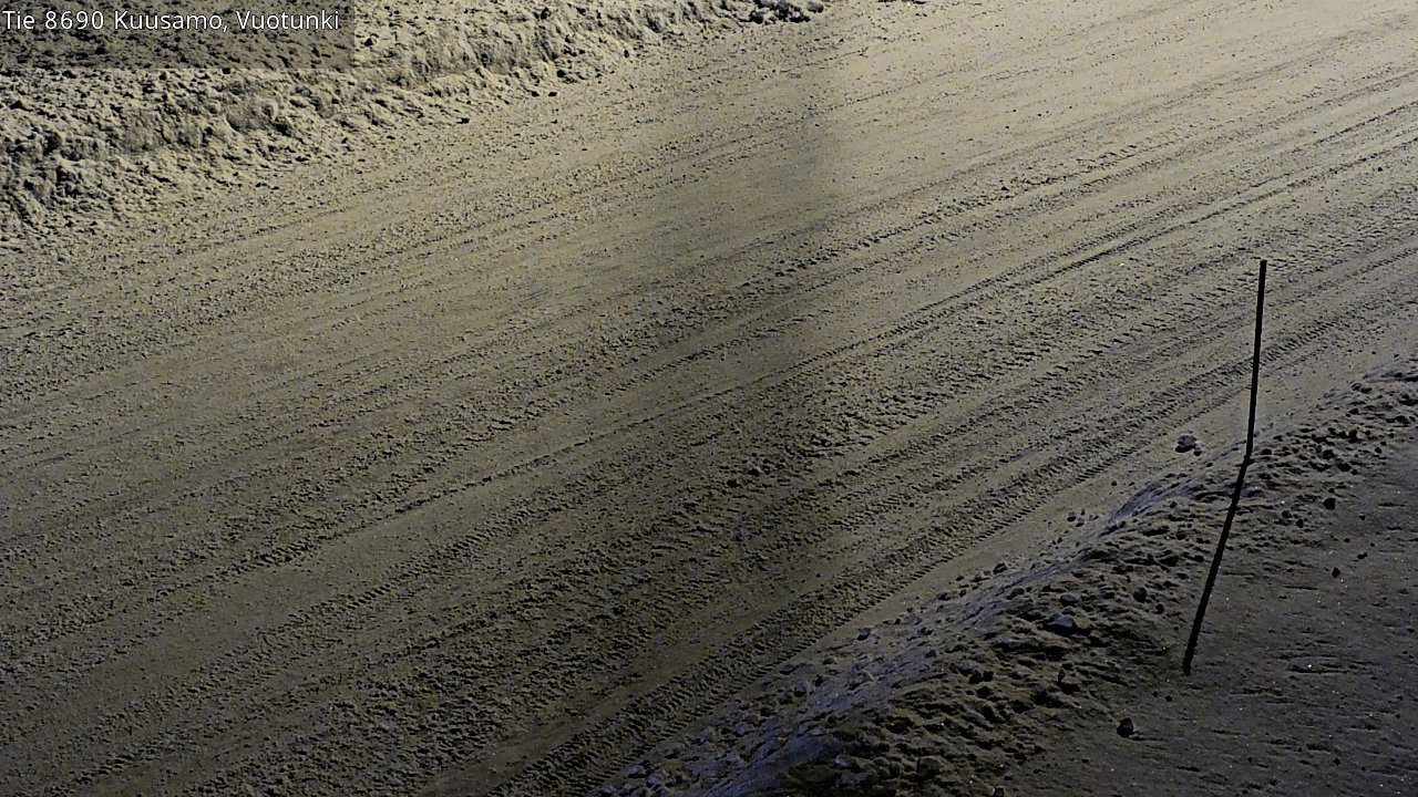 Weather Camera Image Road 8690 Kuusamo, Vuotunki, Kuusamo, Pohjois-Pohjanmaa