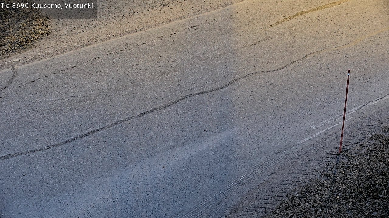 Weather Camera Image Väg 8690 Kuusamo, Vuotunki, Kuusamo, Pohjois-Pohjanmaa
