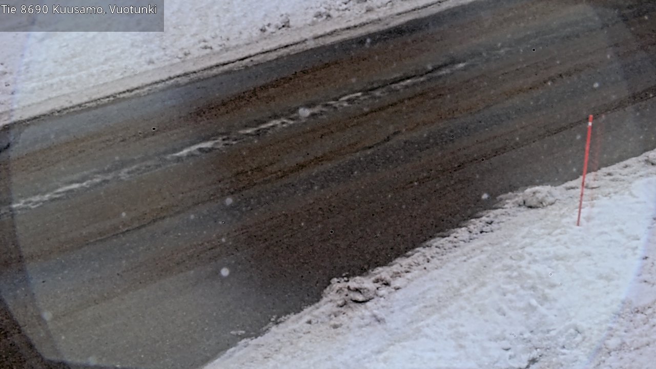 Weather Camera Image Road 8690 Kuusamo, Vuotunki, Kuusamo, Pohjois-Pohjanmaa