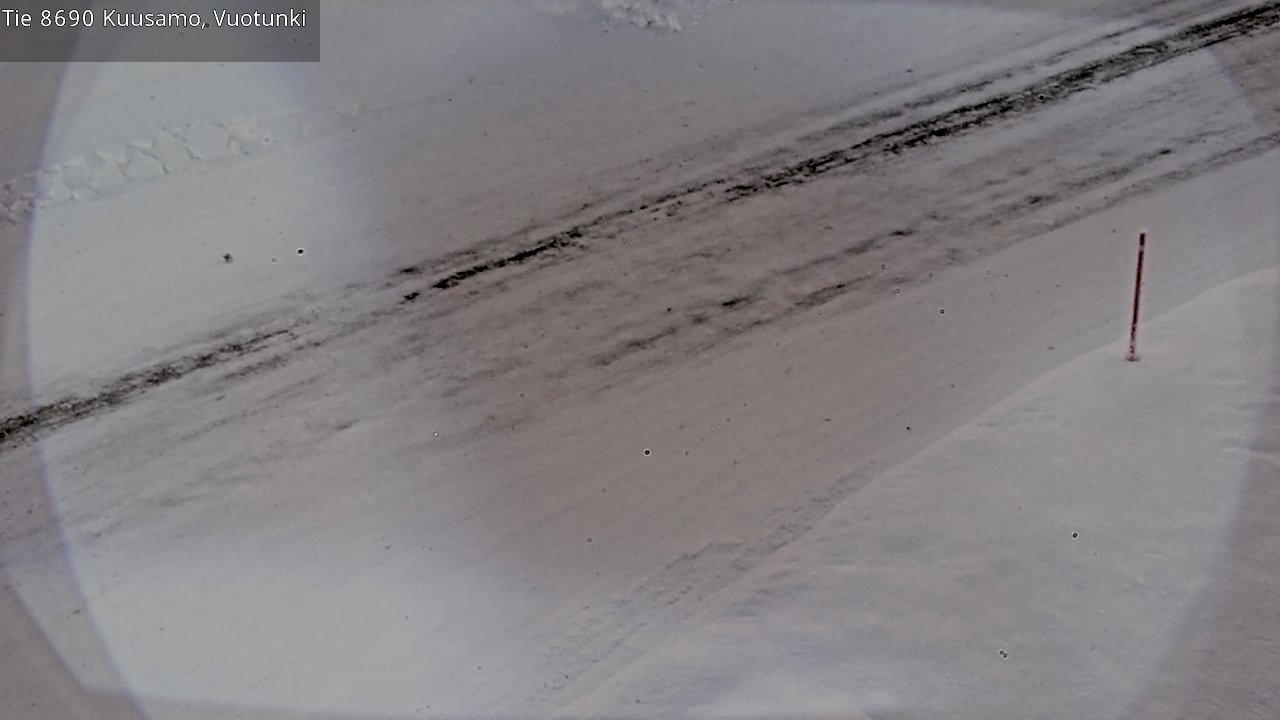 Weather Camera Image Väg 8690 Kuusamo, Vuotunki, Kuusamo, Pohjois-Pohjanmaa
