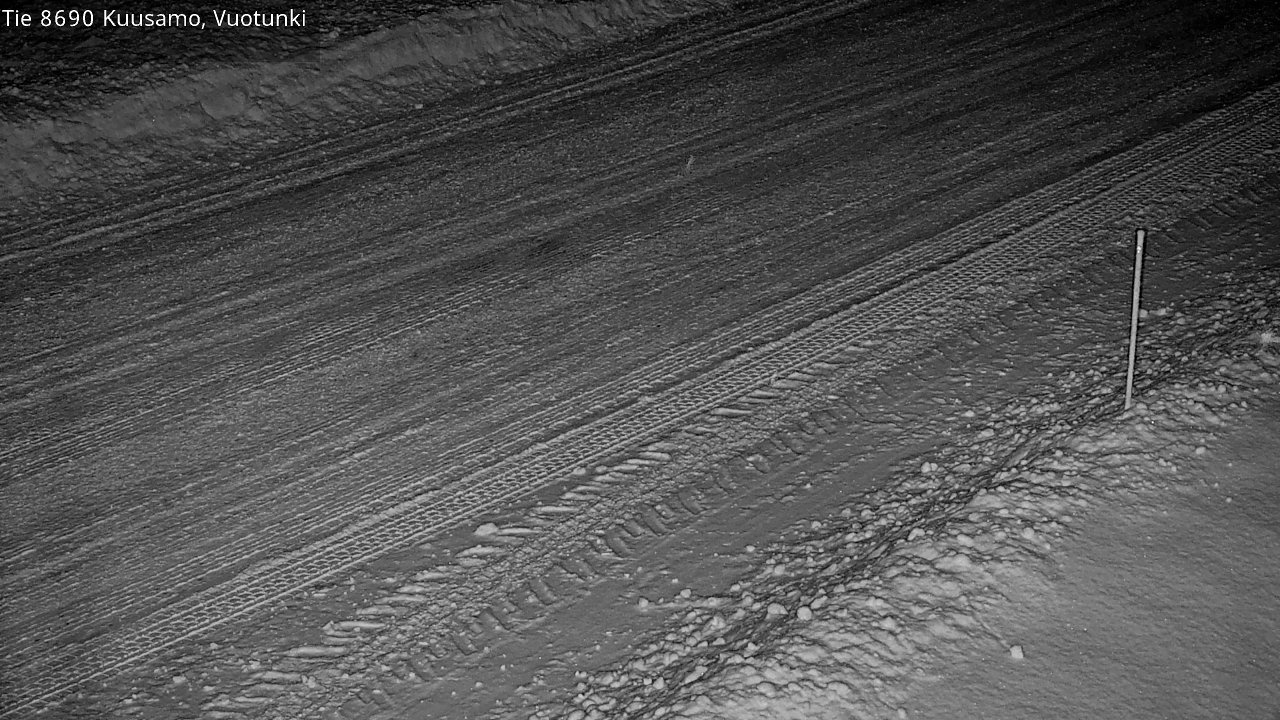 Weather Camera Image Road 8690 Kuusamo, Vuotunki, Kuusamo, Pohjois-Pohjanmaa