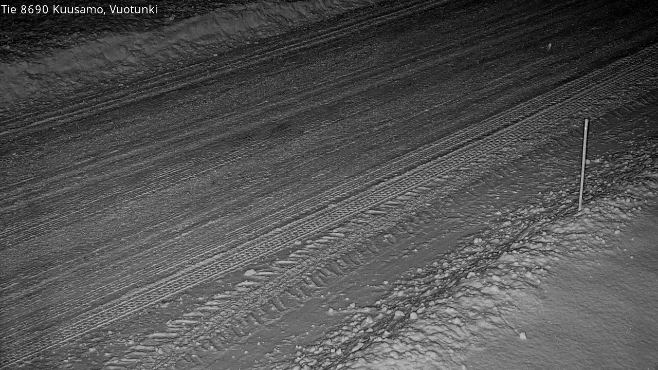 Weather Camera Image Road 8690 Kuusamo, Vuotunki, Kuusamo, Pohjois-Pohjanmaa