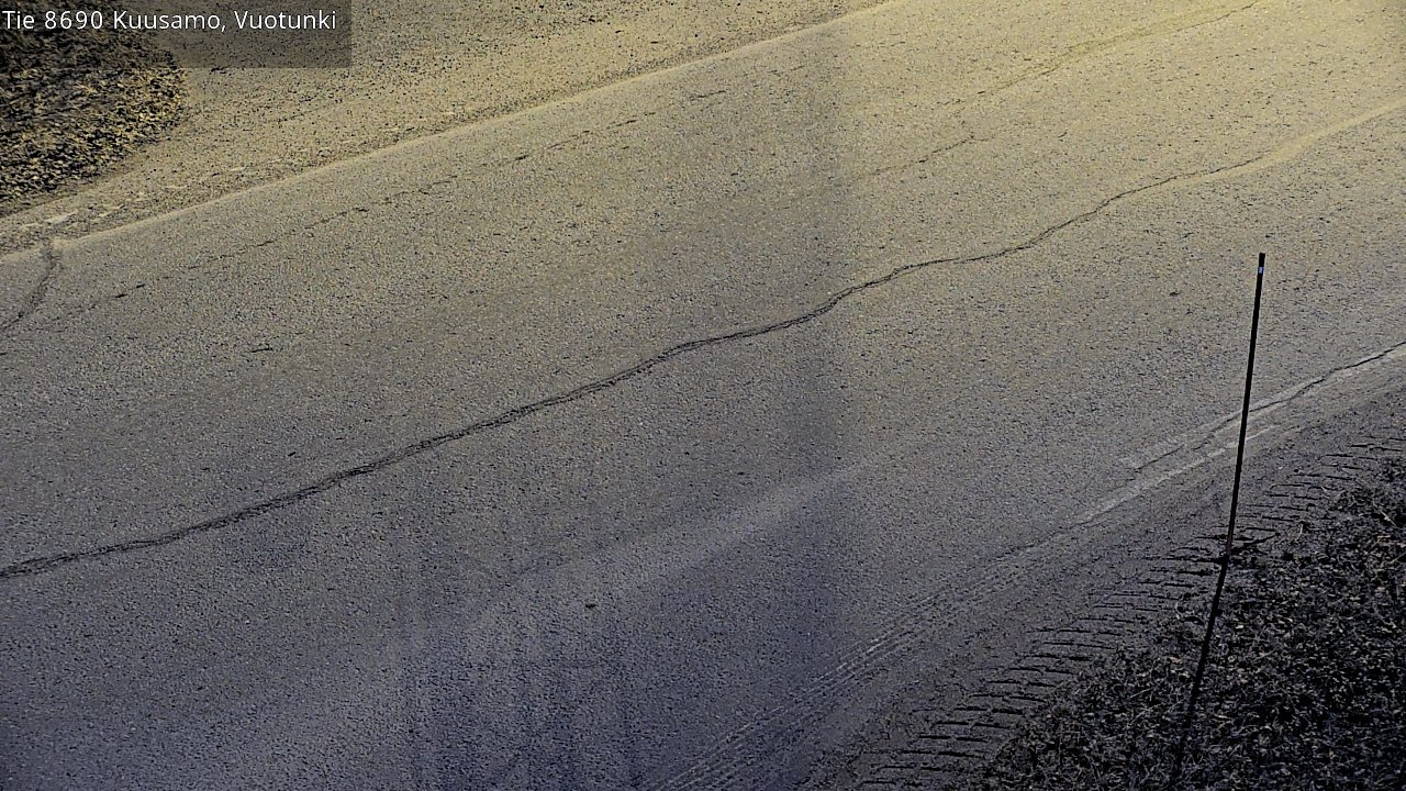 Weather Camera Image Väg 8690 Kuusamo, Vuotunki, Kuusamo, Pohjois-Pohjanmaa