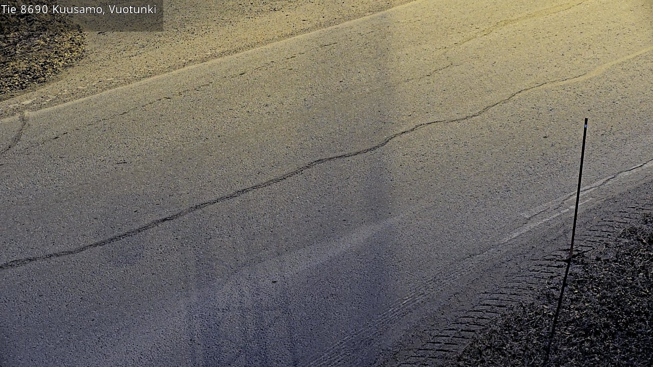 Weather Camera Image Väg 8690 Kuusamo, Vuotunki, Kuusamo, Pohjois-Pohjanmaa