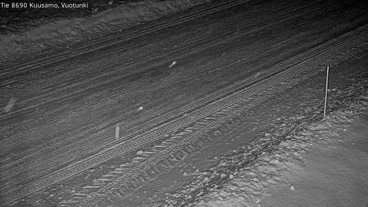 Weather Camera Image Road 8690 Kuusamo, Vuotunki, Kuusamo, Pohjois-Pohjanmaa