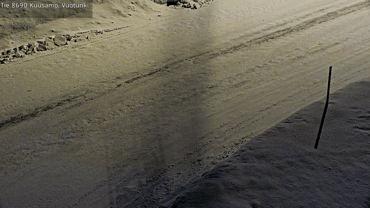 Weather Camera Image Road 8690 Kuusamo, Vuotunki, Kuusamo, Pohjois-Pohjanmaa