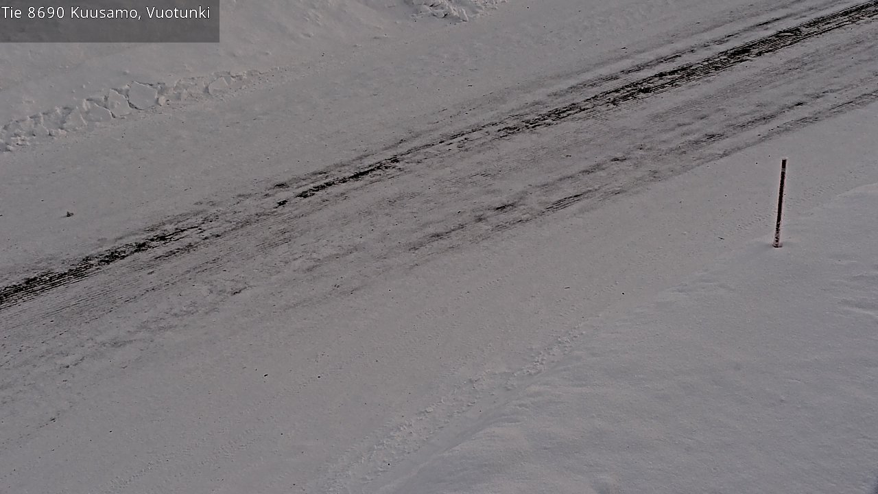 Weather Camera Image Road 8690 Kuusamo, Vuotunki, Kuusamo, Pohjois-Pohjanmaa