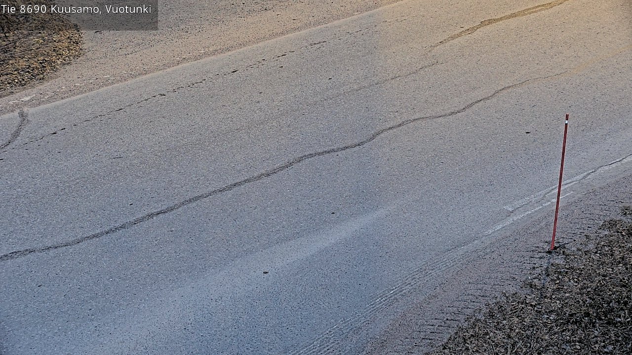 Weather Camera Image Väg 8690 Kuusamo, Vuotunki, Kuusamo, Pohjois-Pohjanmaa