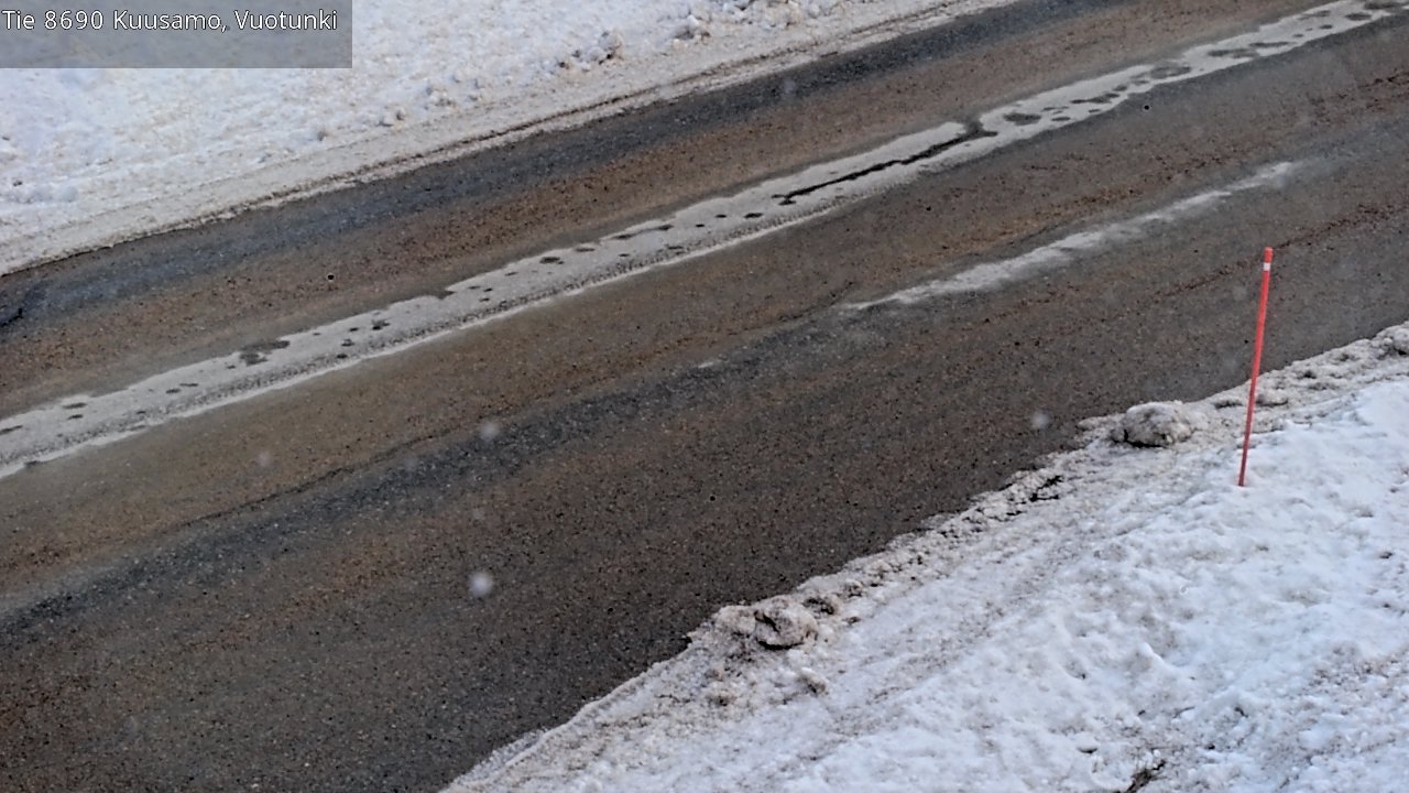 Weather Camera Image Road 8690 Kuusamo, Vuotunki, Kuusamo, Pohjois-Pohjanmaa