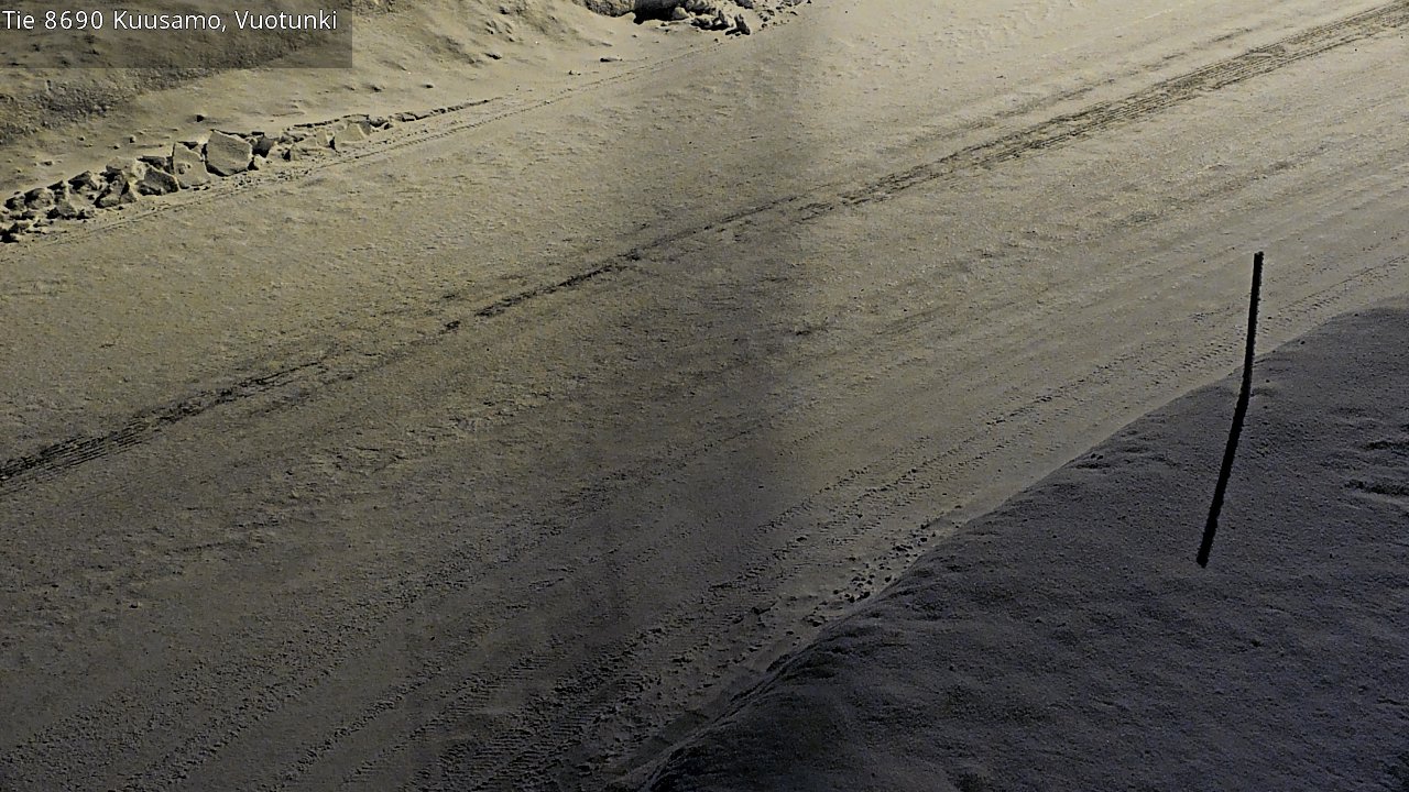 Weather Camera Image Road 8690 Kuusamo, Vuotunki, Kuusamo, Pohjois-Pohjanmaa