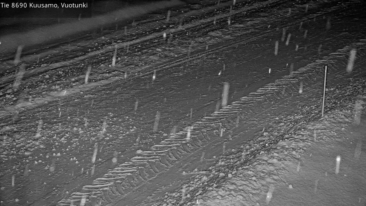 Weather Camera Image Road 8690 Kuusamo, Vuotunki, Kuusamo, Pohjois-Pohjanmaa