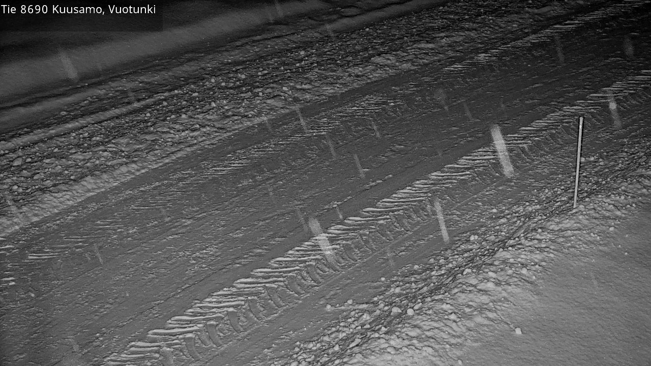 Weather Camera Image Road 8690 Kuusamo, Vuotunki, Kuusamo, Pohjois-Pohjanmaa