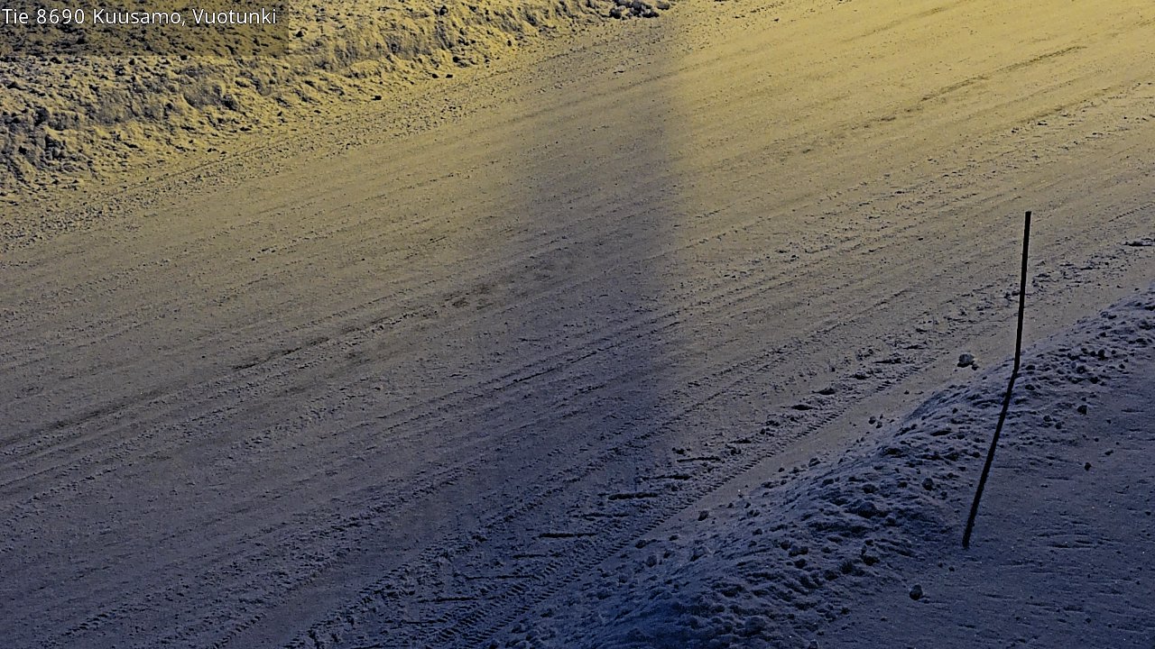 Weather Camera Image Road 8690 Kuusamo, Vuotunki, Kuusamo, Pohjois-Pohjanmaa