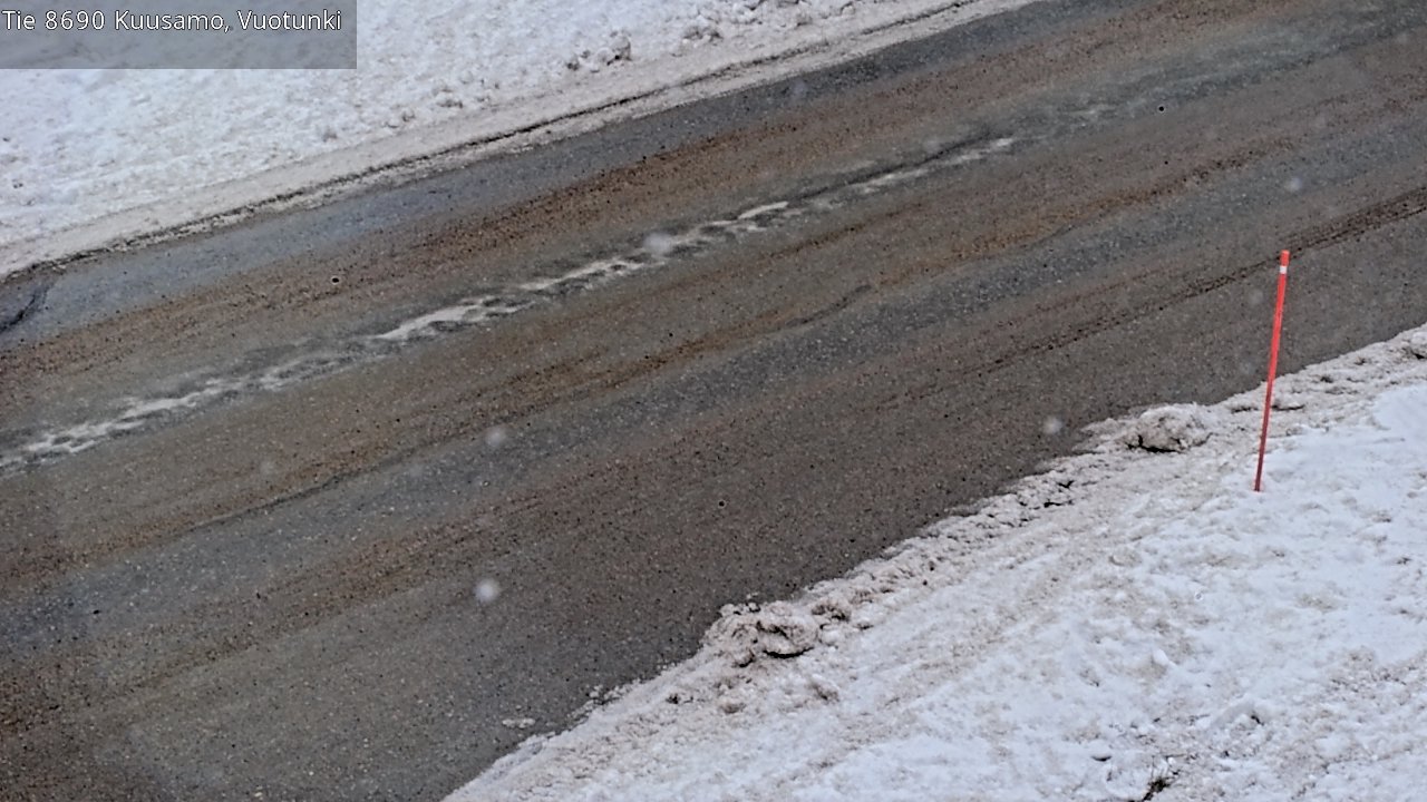 Weather Camera Image Road 8690 Kuusamo, Vuotunki, Kuusamo, Pohjois-Pohjanmaa