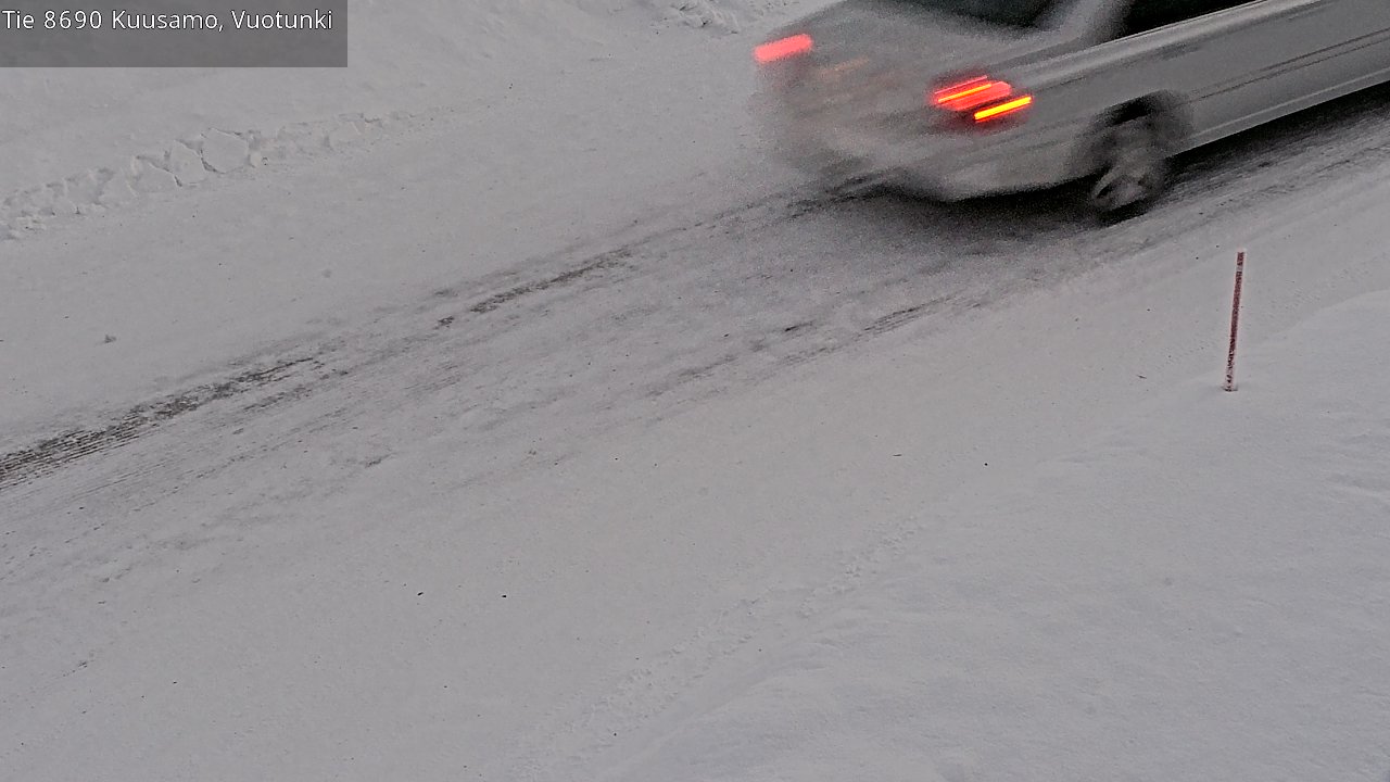 Weather Camera Image Road 8690 Kuusamo, Vuotunki, Kuusamo, Pohjois-Pohjanmaa