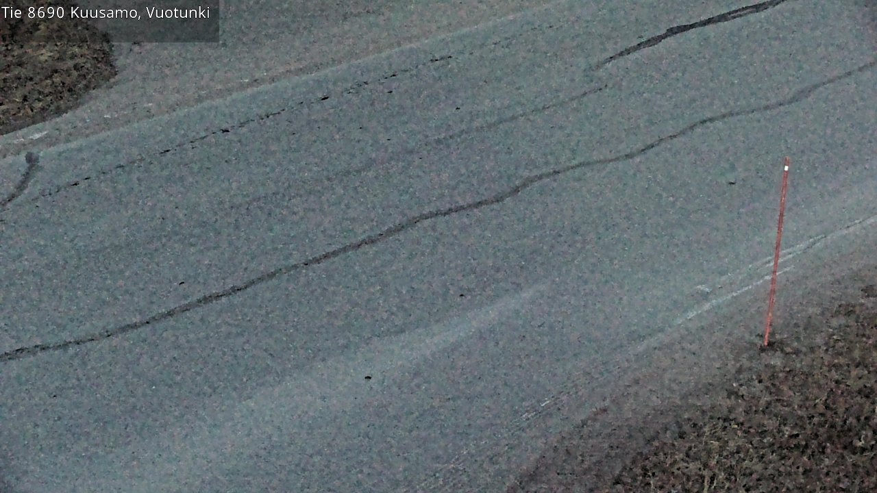 Weather Camera Image Väg 8690 Kuusamo, Vuotunki, Kuusamo, Pohjois-Pohjanmaa