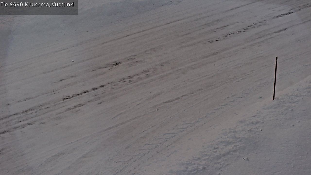 Weather Camera Image Road 8690 Kuusamo, Vuotunki, Kuusamo, Pohjois-Pohjanmaa